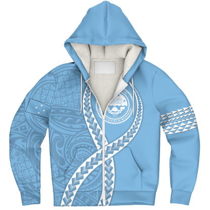 Federated States of Micronesia Sherpa Hoodie Tribal Polynesian In My Heart
