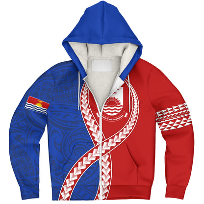 Kiribati Sherpa Hoodie Tribal Polynesian In My Heart