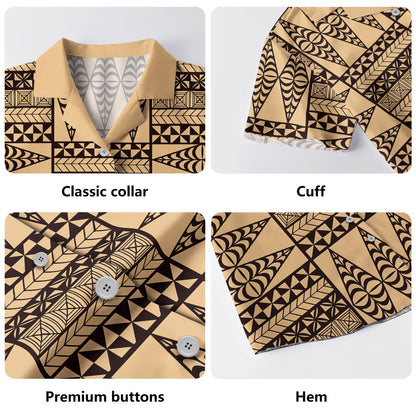 Tonga Hawaiian Shirt Tapa Design Board