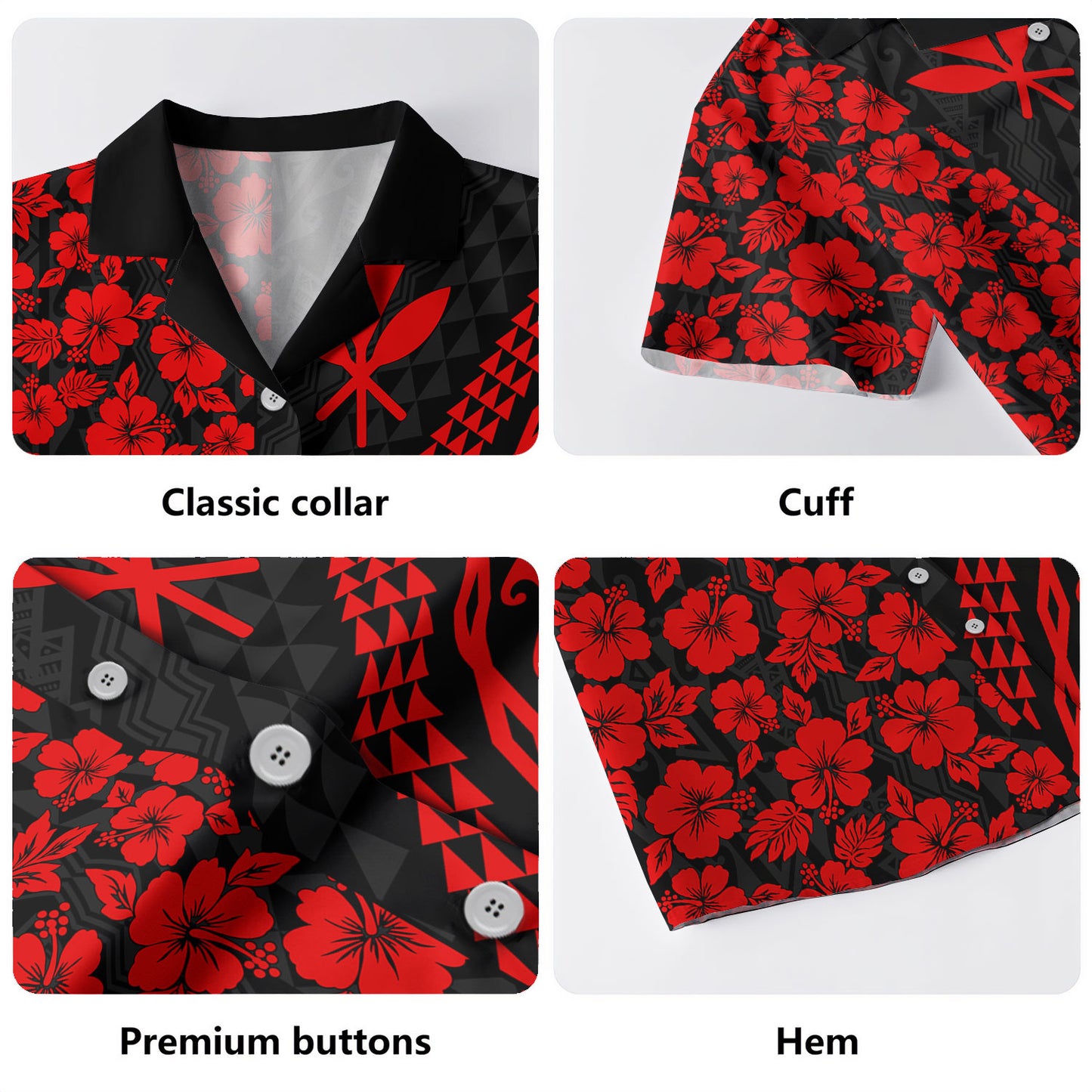 Hawaii Hawaiian Shirt Kanaka Maoli Hibiscus Pattern With Polynesia