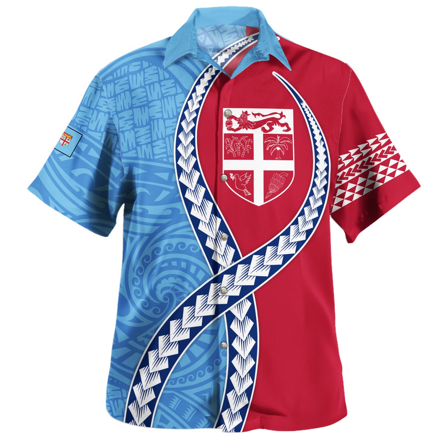 Fiji Hawaiian Shirt Tribal Polynesian In My Heart