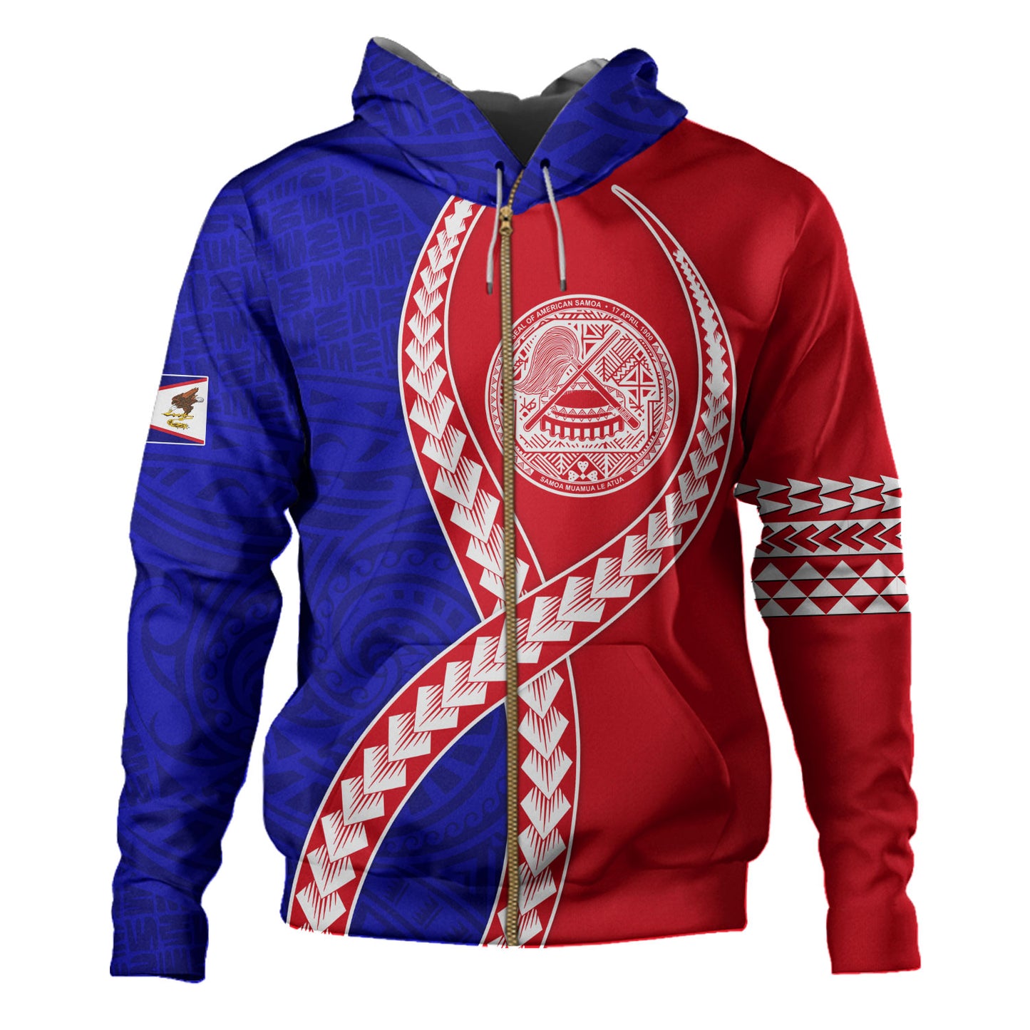 American Samoa Hoodie Tribal Polynesian In My Heart