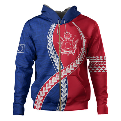 Cook Islands Hoodie Tribal Polynesian In My Heart