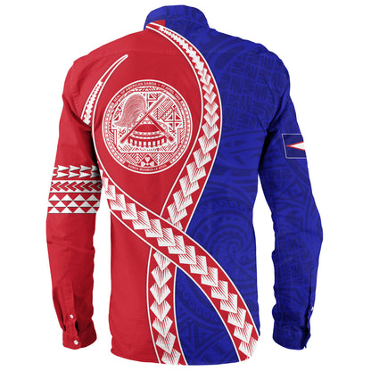 American Samoa Long Sleeve Shirt Tribal Polynesian In My Heart