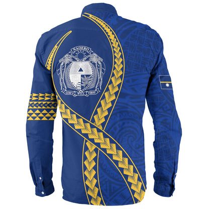 Nauru Long Sleeve Shirt Tribal Polynesian In My Heart