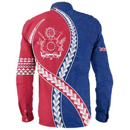 Cook Islands Long Sleeve Shirt Tribal Polynesian In My Heart