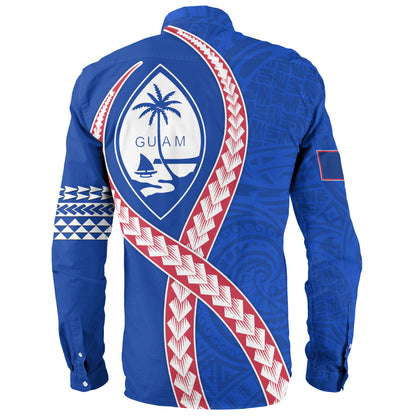Guam Long Sleeve Shirt Tribal Polynesian In My Heart