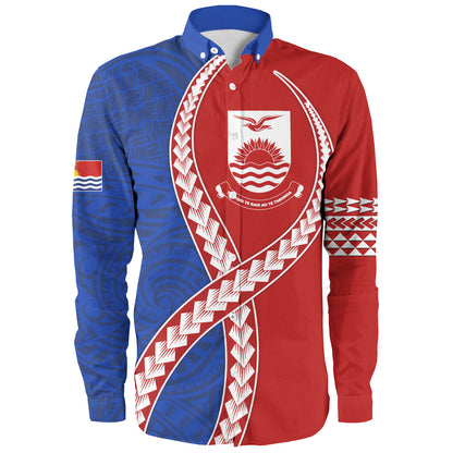 Kiribati Long Sleeve Shirt Tribal Polynesian In My Heart