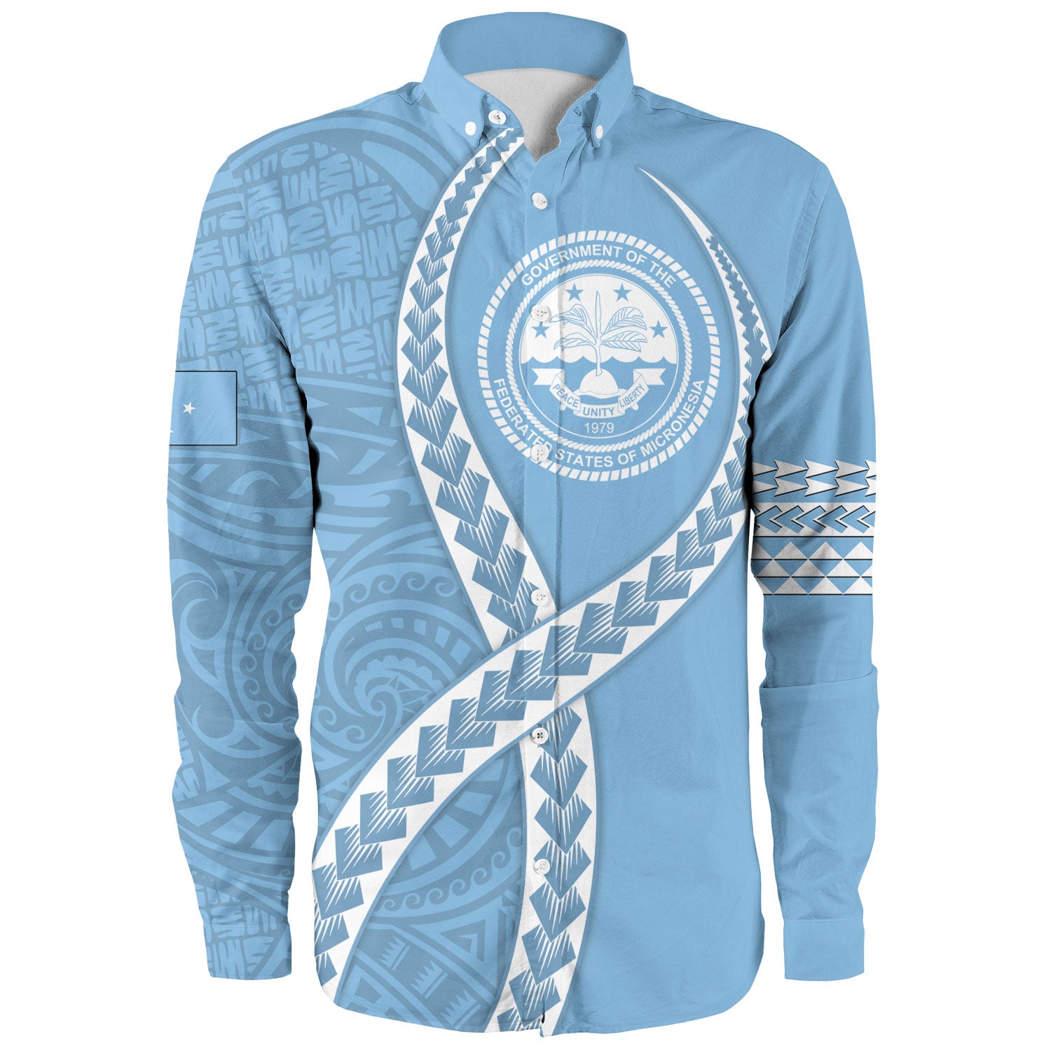 Federated States of Micronesia Long Sleeve Shirt Tribal Polynesian In My Heart