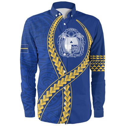 Nauru Long Sleeve Shirt Tribal Polynesian In My Heart