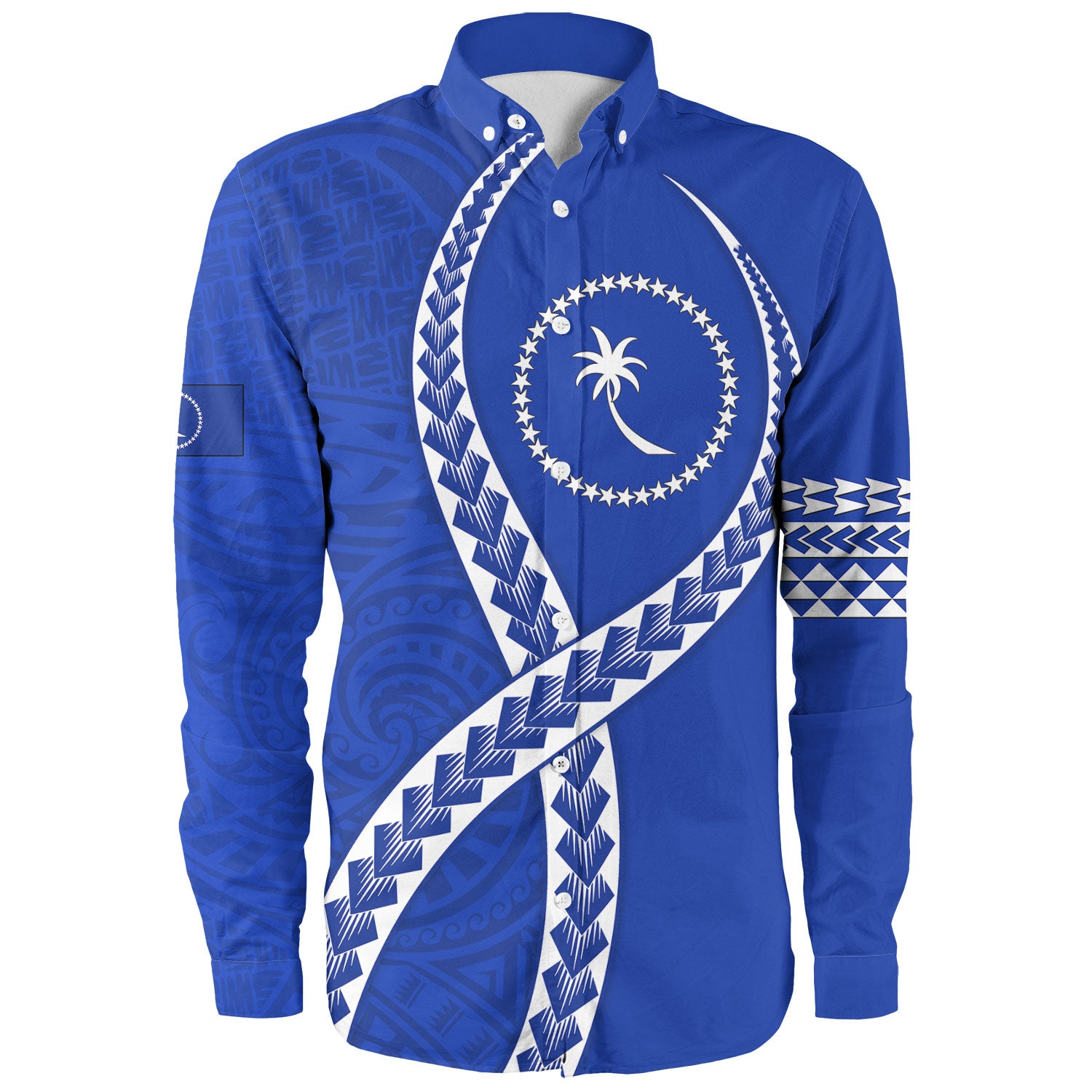 Chuuk State Long Sleeve Shirt Tribal Polynesian In My Heart