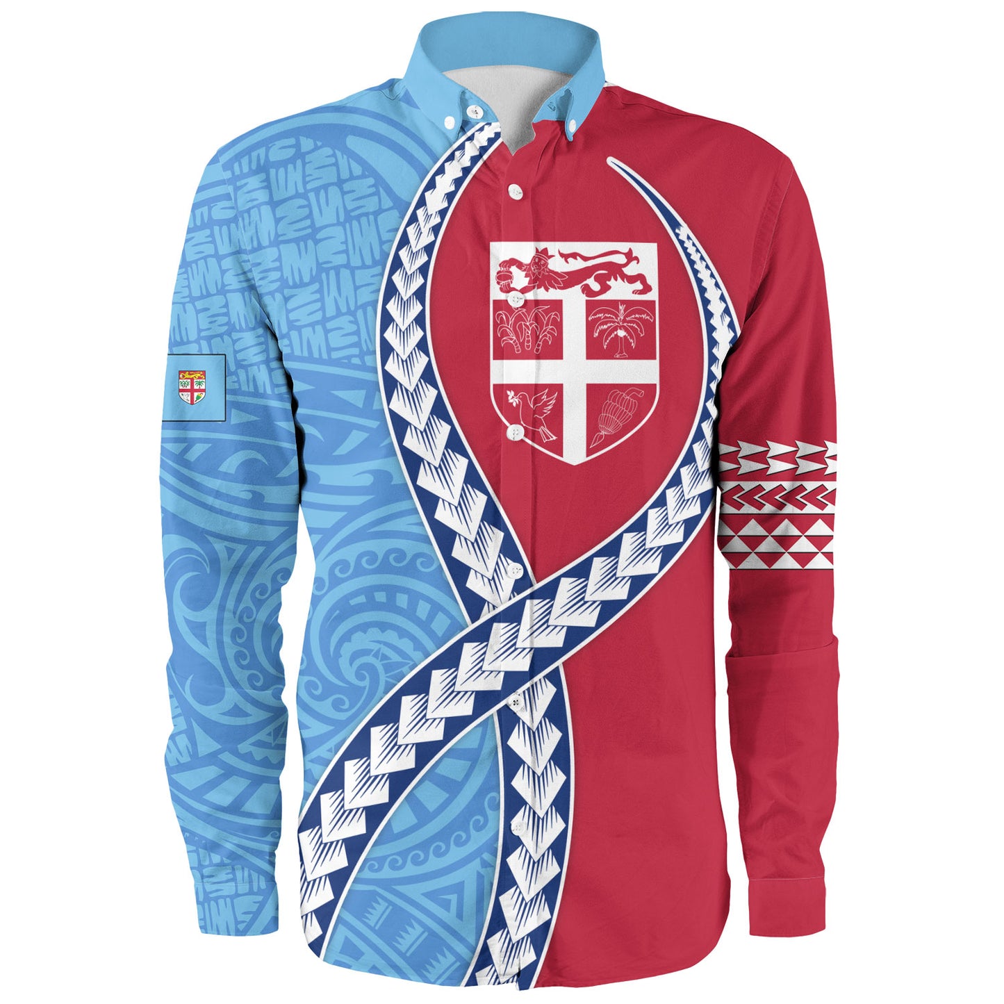 Fiji Long Sleeve Shirt Tribal Polynesian In My Heart