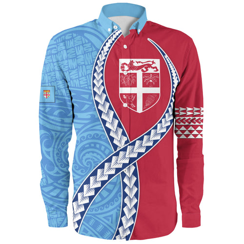 Fiji Long Sleeve Shirt Tribal Polynesian In My Heart