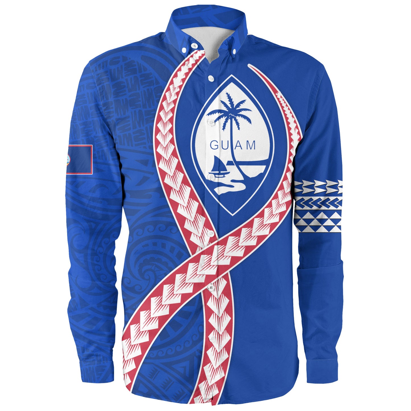 Guam Long Sleeve Shirt Tribal Polynesian In My Heart