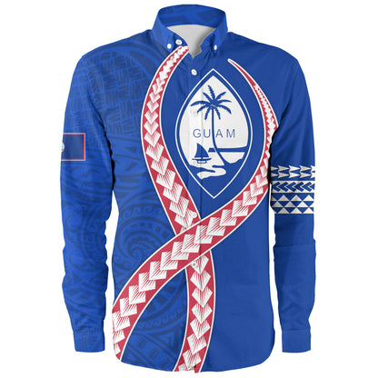 Guam Long Sleeve Shirt Tribal Polynesian In My Heart