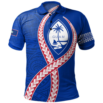 Guam Polo Shirt Tribal Polynesian In My Heart