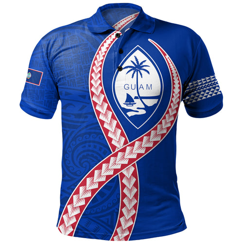 Guam Polo Shirt Tribal Polynesian In My Heart
