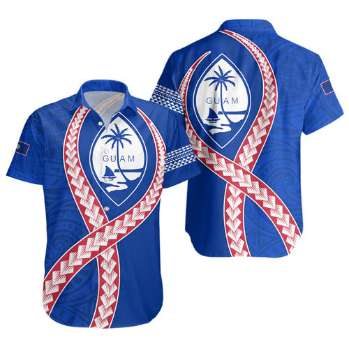 Guam Short Sleeve Shirt Tribal Polynesian In My Heart