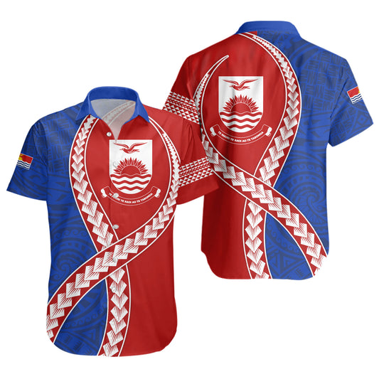 Kiribati Short Sleeve Shirt Tribal Polynesian In My Heart