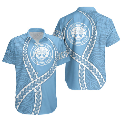 Federated States of Micronesia Short Sleeve Shirt Tribal Polynesian In My Heart