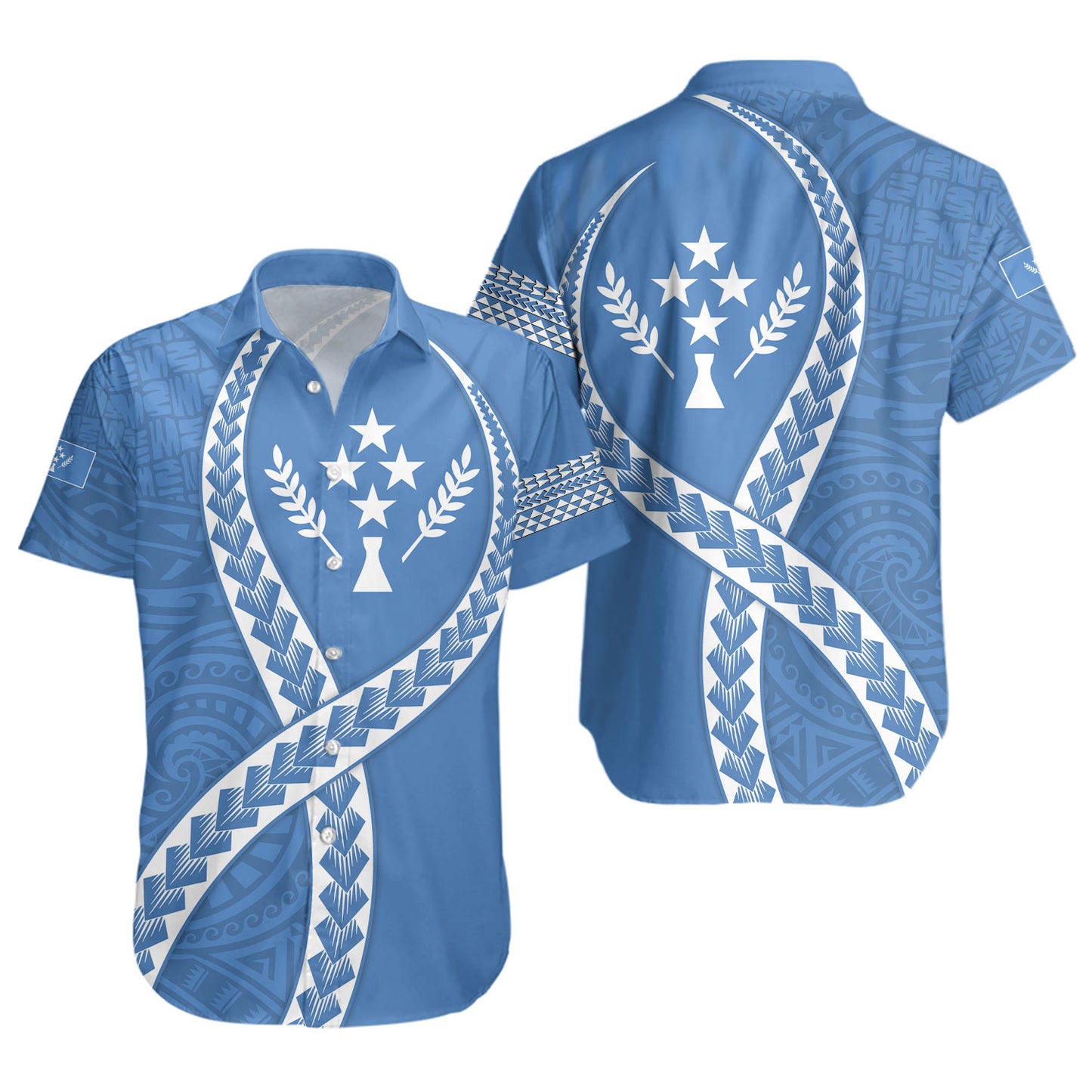 Kosrae Short Sleeve Shirt Tribal Polynesian In My Heart