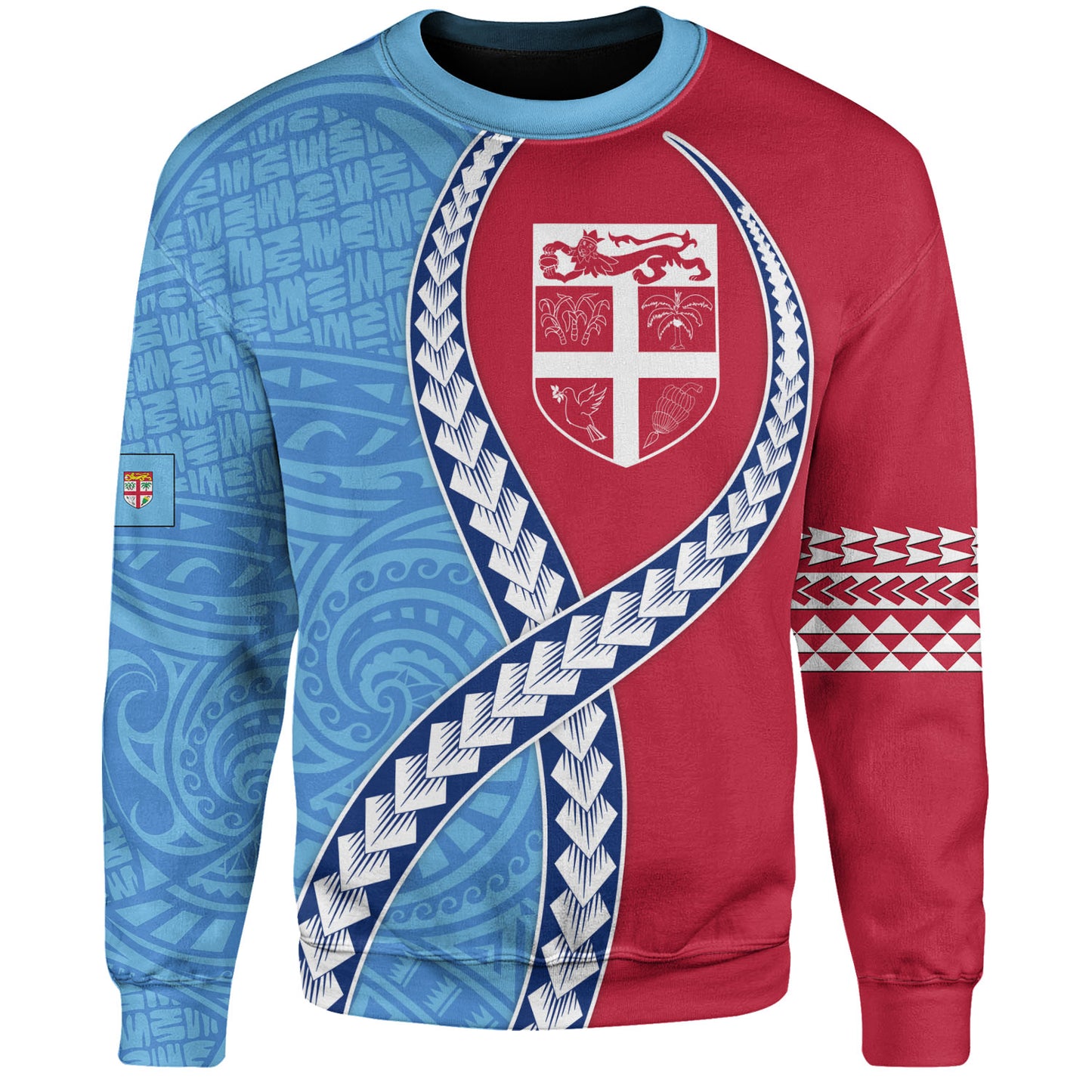 Fiji Sweatshirt Tribal Polynesian In My Heart