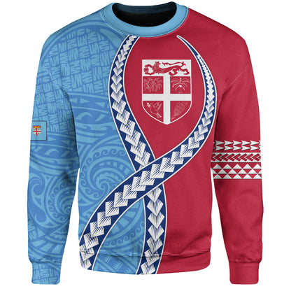 Fiji Sweatshirt Tribal Polynesian In My Heart