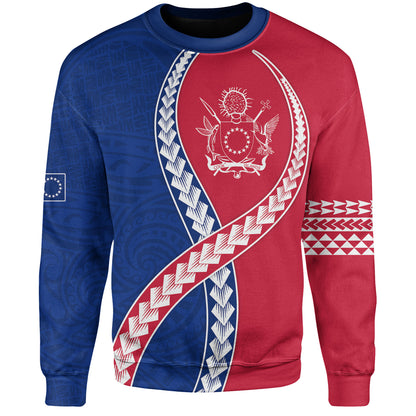 Cook Islands Sweatshirt Tribal Polynesian In My Heart