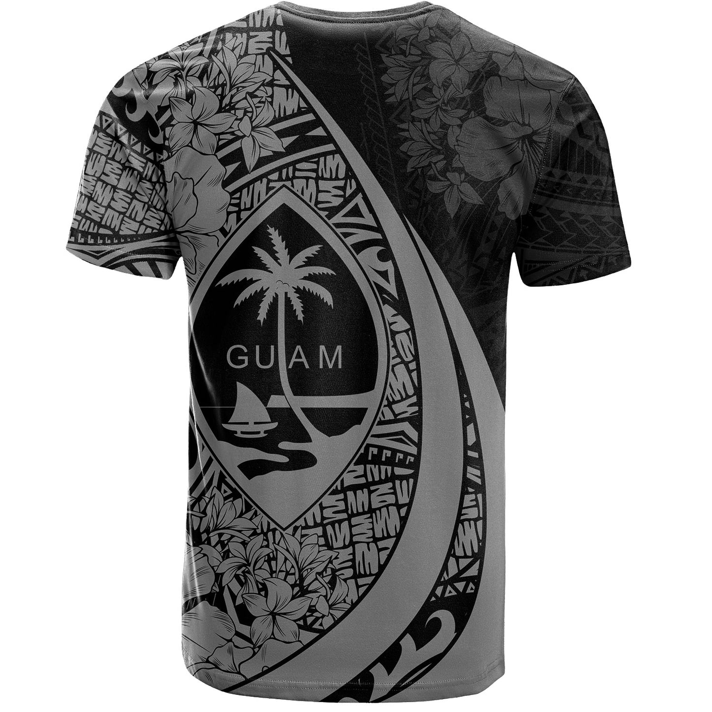 Guam T-Shirt Custom Hibiscus Flower Symbols Style