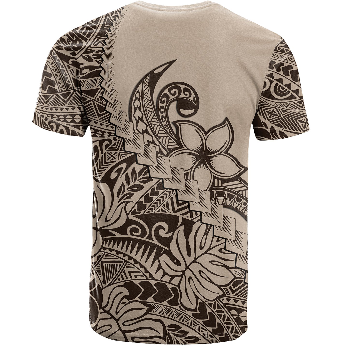 Polynesian T-Shirt Tribal Plumeria Beautiful