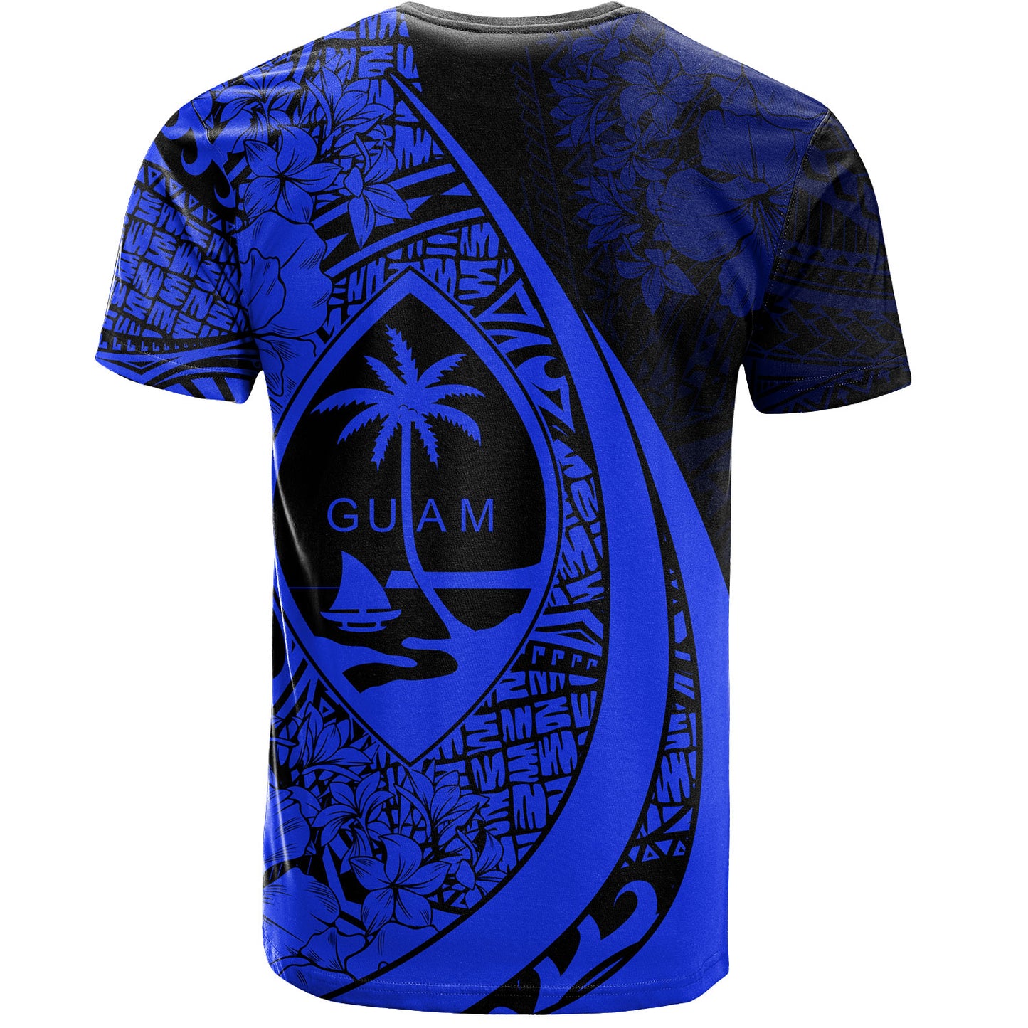 Guam T-Shirt Custom Hibiscus Flower Symbols Style