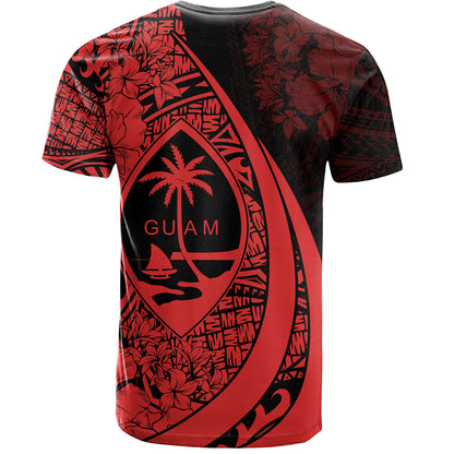 Guam T-Shirt Custom Hibiscus Flower Symbols Style