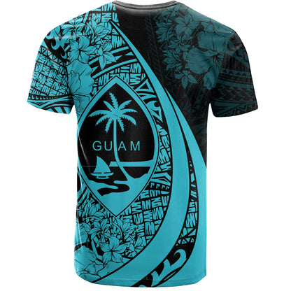 Guam T-Shirt Custom Hibiscus Flower Symbols Style