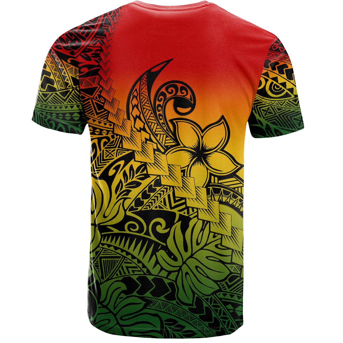 Polynesian T-Shirt Tribal Plumeria Beautiful