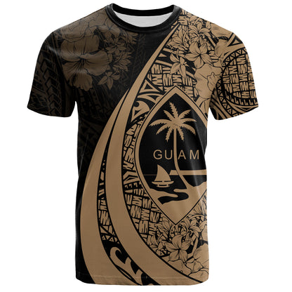 Guam T-Shirt Custom Hibiscus Flower Symbols Style