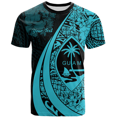 Guam T-Shirt Custom Hibiscus Flower Symbols Style