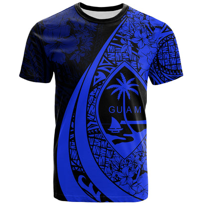 Guam T-Shirt Custom Hibiscus Flower Symbols Style