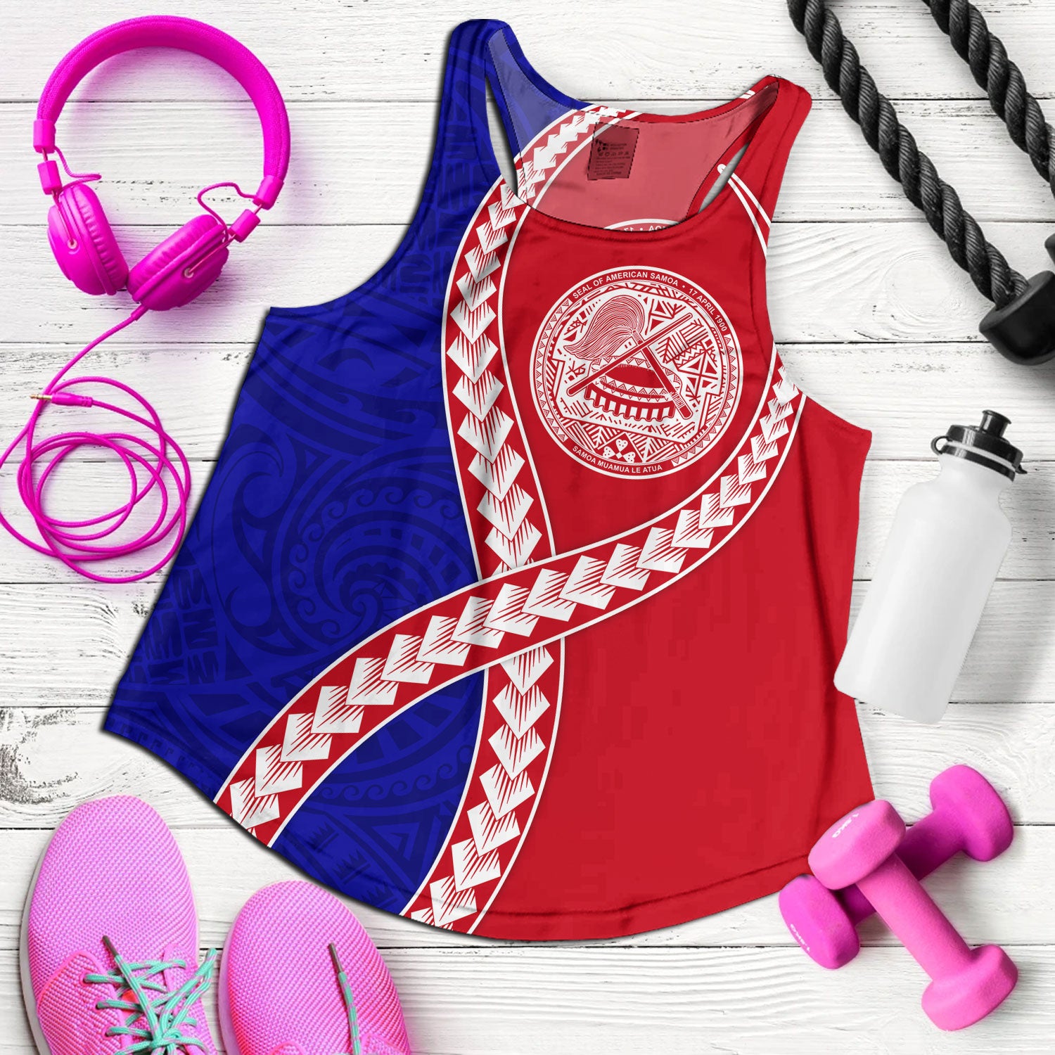 American Samoa Women Tank Tribal Polynesian In My Heart