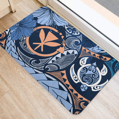 Hawaii Door Mat Kanaka Maoli Tribal Pattern
