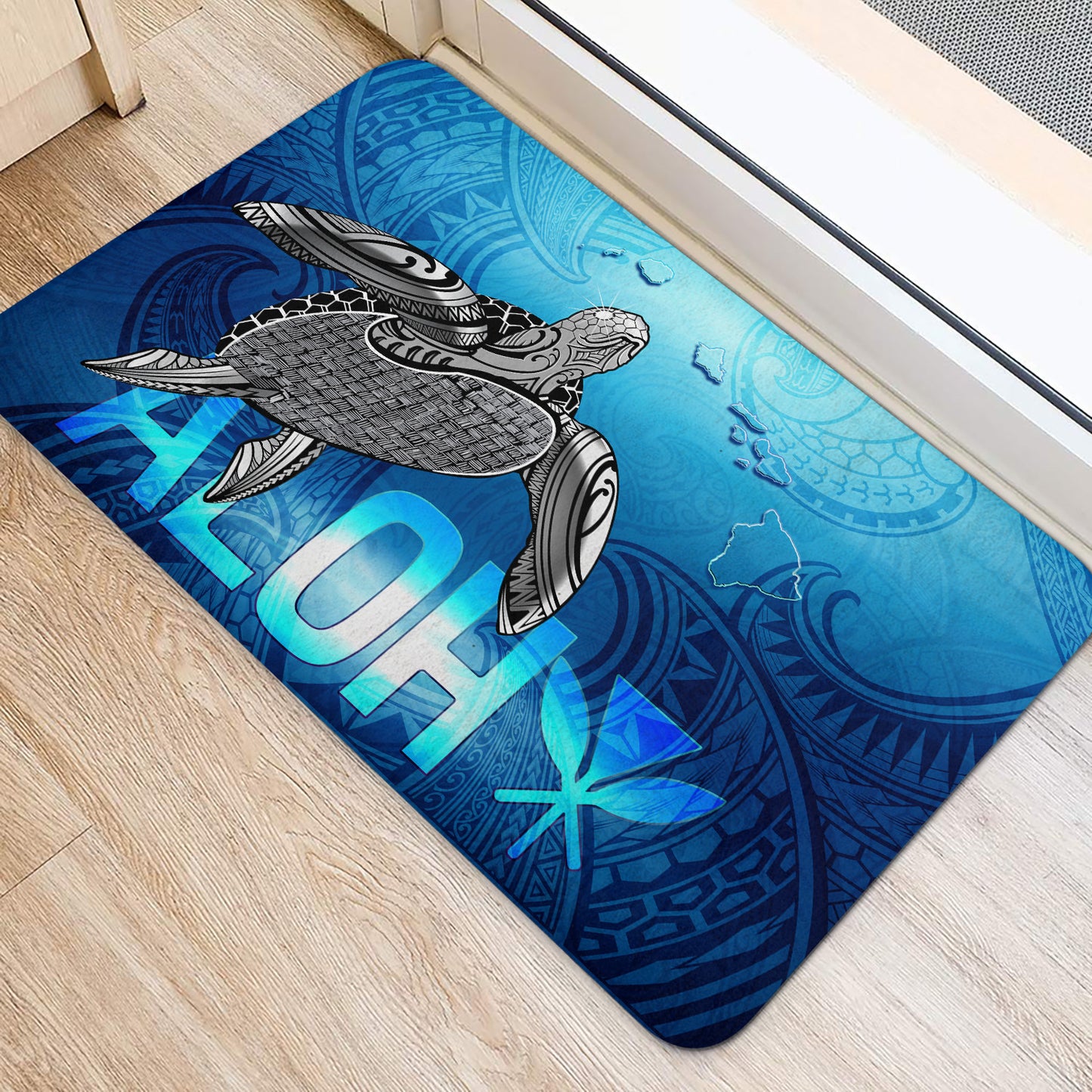 Hawaii Door Mat Aloha Turtle Ocean Style