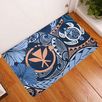 Hawaii Door Mat Kanaka Maoli Tribal Pattern