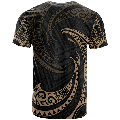 Polynesian Custom Peronalised T-shirt Tribal Wave Pattern