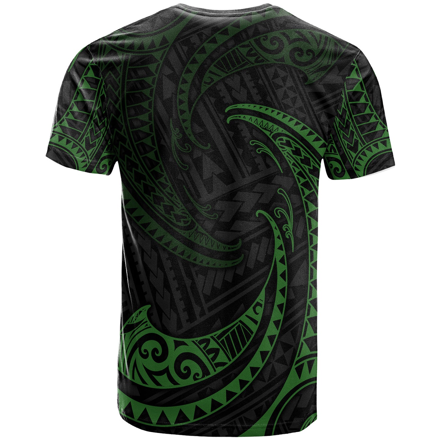 Polynesian Custom Peronalised T-shirt Tribal Wave Pattern