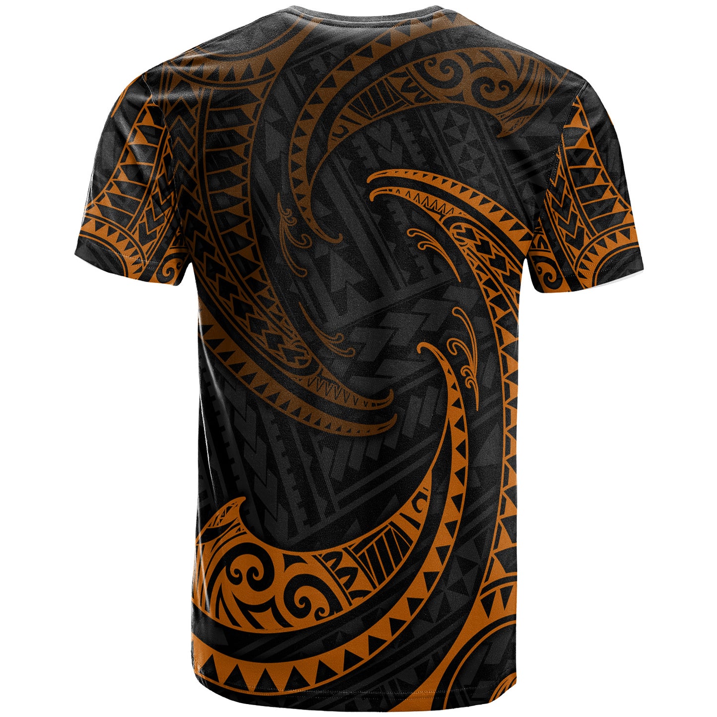 Polynesian Custom Peronalised T-shirt Tribal Wave Pattern