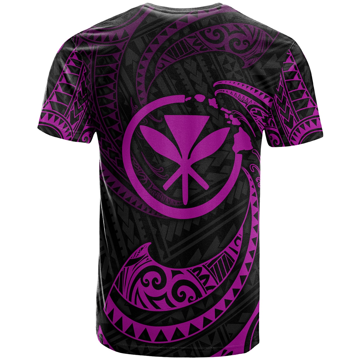 Hawaii Polynesian Custom Personalised T-Shirt - Gold Tribal Wave