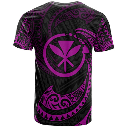 Hawaii Polynesian Custom Personalised T-Shirt - Gold Tribal Wave
