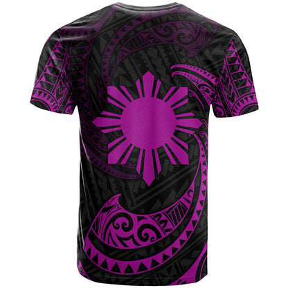 Philippines Filipinos T-Shirt Gold Tribal Wave