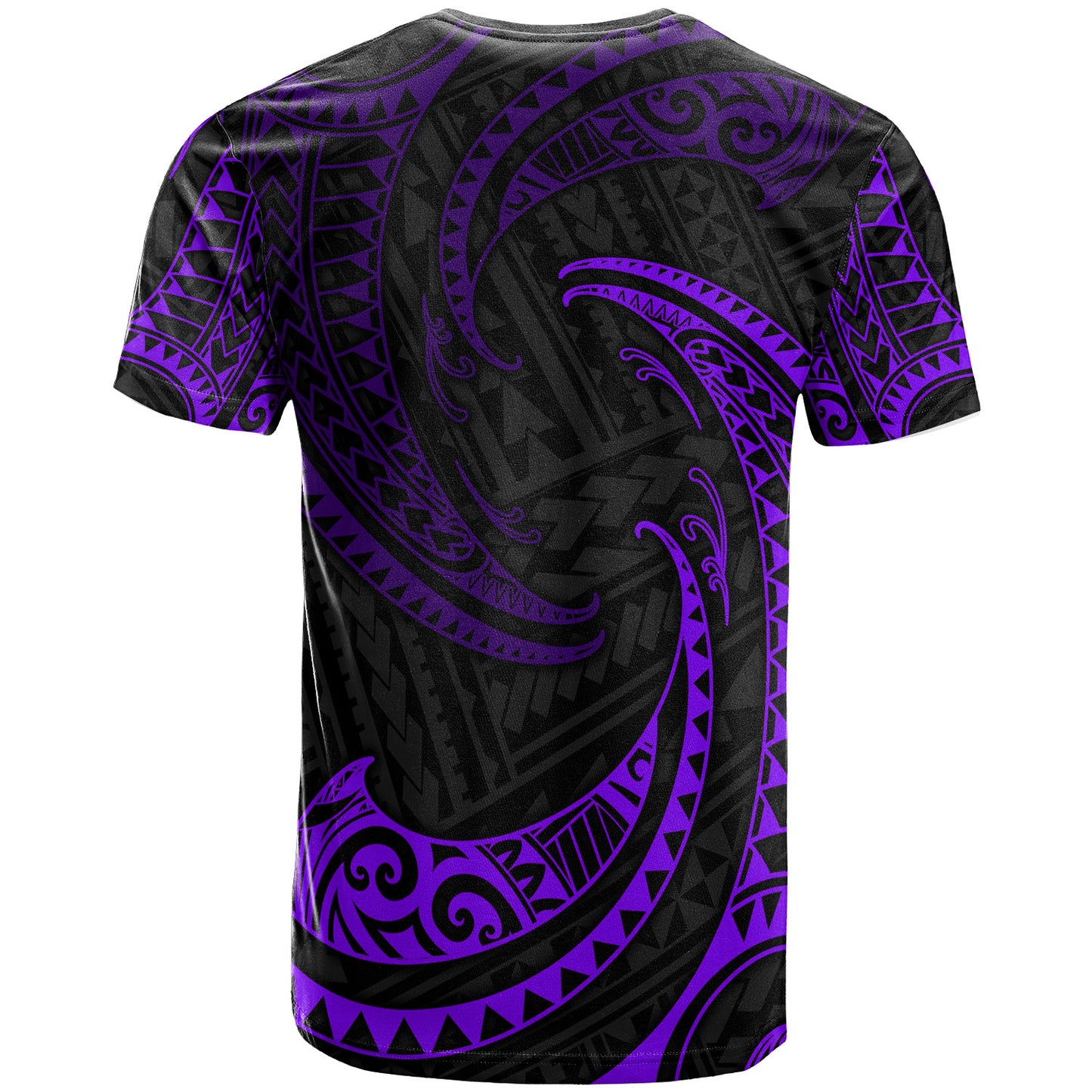 Polynesian Custom Peronalised T-shirt Tribal Wave Pattern