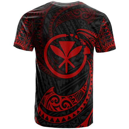 Hawaii Polynesian Custom Personalised T-Shirt - Gold Tribal Wave