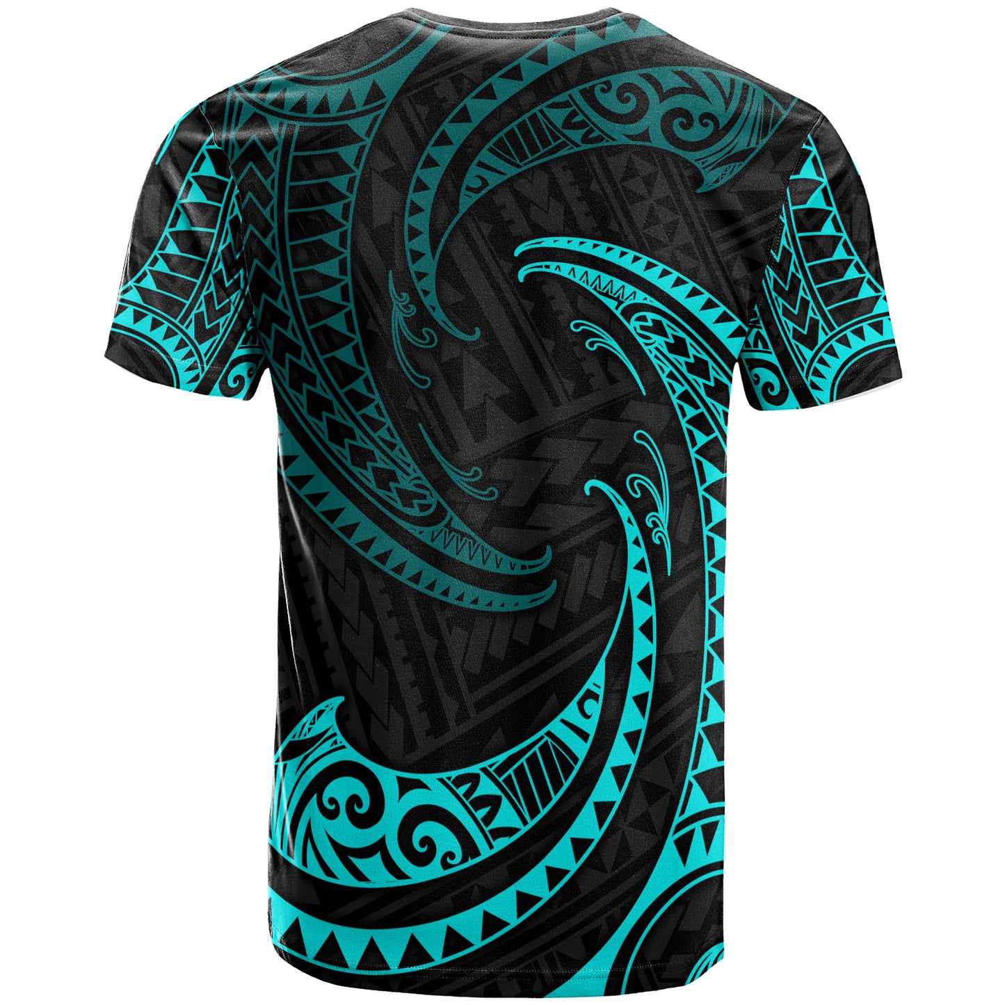 Polynesian Custom Peronalised T-shirt Tribal Wave Pattern